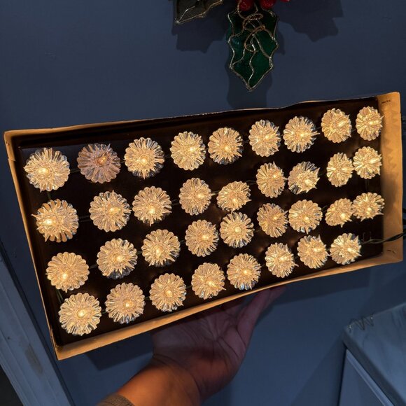 Vintage Kurt Adler Santa's World 35 Diamond Crystal light set Christmas Working - Picture 10 of 16